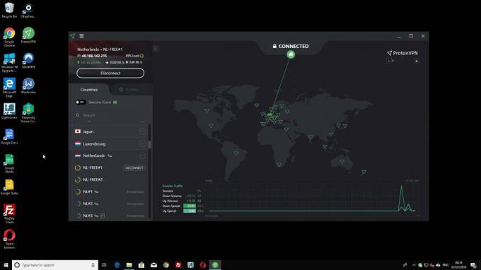 ProtonVPN kostenloser VPN Windows 10 Desktop Client