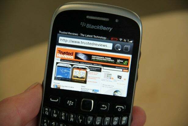 Écran et navigateur Web du BlackBerry Curve 9320