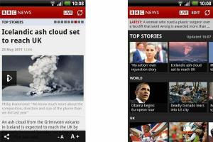 סקירת אפליקציות אנדרואיד של חדשות BBC