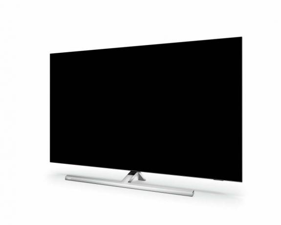 Beyaz arka planda Philips OLED807 OLED837 TV