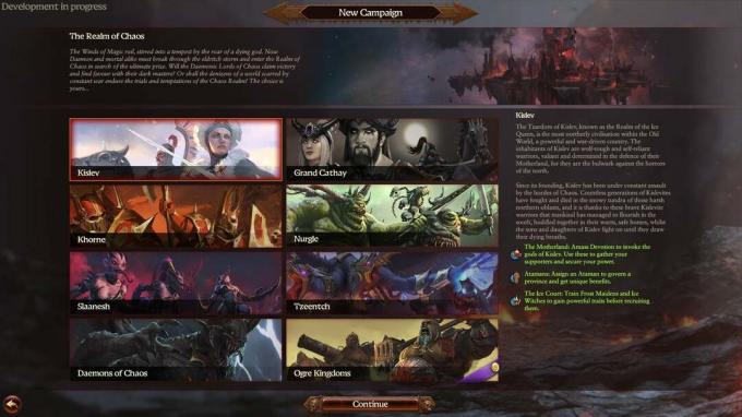 Facțiuni Warhammer disponibile 