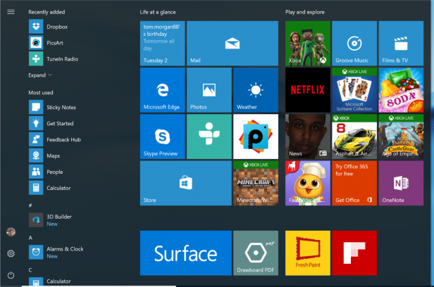 Windows 10 Yıldönümü udpate 4
