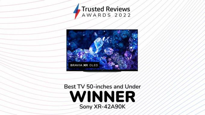 Labākais 50 collu un mazāks televizors: Sony XR-42A90K