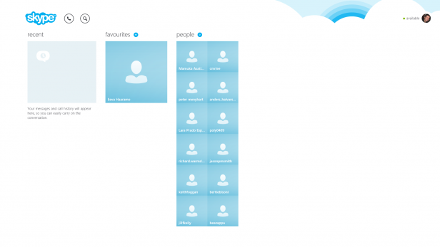 Skype de Windows 8