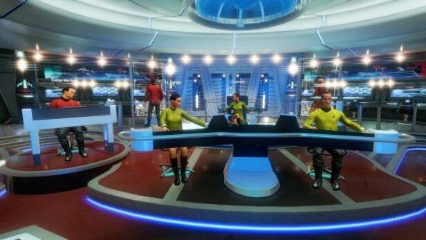 Tripulação da ponte Star Trek