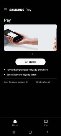 Samsung Pay giriş sayfası