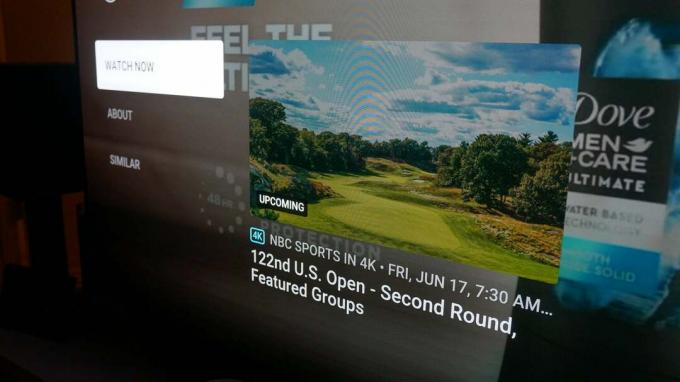 YouTube TV 4K Golf Önizlemesi