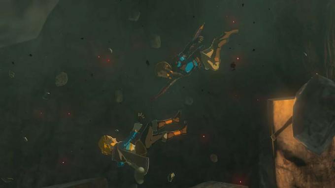 Link intentando salvar a Zelda