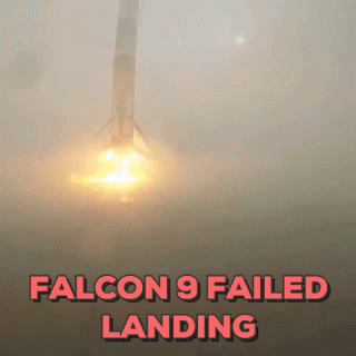 Falcon 9 mislykkedes landing