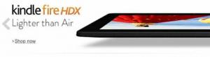 Reklama Amazon Kindle Fire HDX zaboduje do iPadu Air