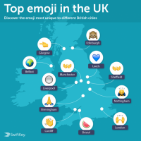 Qual é o emoji mais popular no Reino Unido?