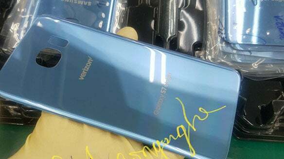 Modrý okraj Galaxy S7