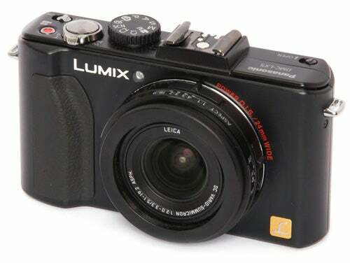 זווית קדמית של Panasonic Lumix DMC-LX5