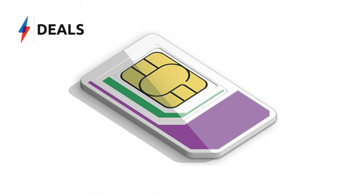 Ši didžiulė 250 GB trijų SIM kortelės kortelė kainuoja mažiau nei 15 GBP per mėnesį juodajam penktadieniui