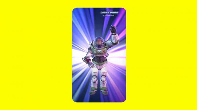 Snapchat Raytracing-Linse Buzz Lightyear