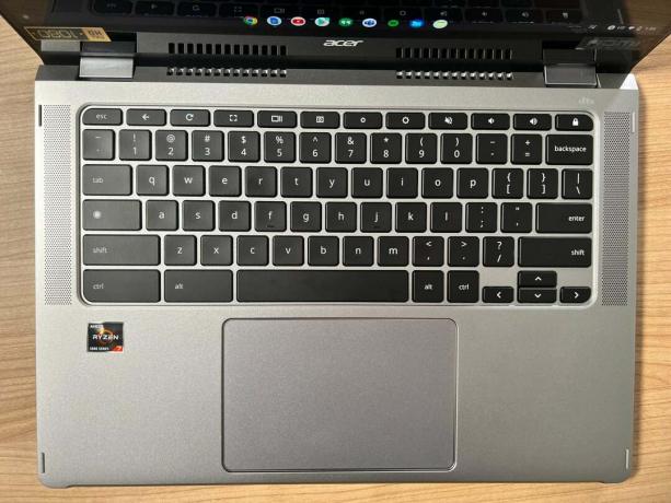 Le clavier et le pavé tactile de l'Acer Chromebook Spin 514