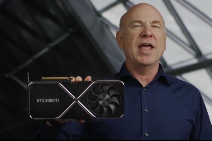 Nvidia, CES 2022'de RTX 3090 Ti grafik kartıyla dalga geçiyor