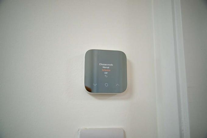 Configurações do modo Hive Thermostat Mini