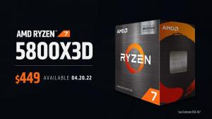 AMD раскрывает цену и дату выпуска процессора Ryzen 7 5800X3D