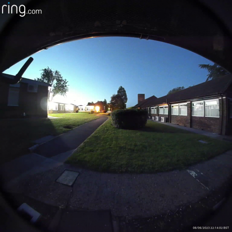 Ring Video Doorbell Plus skymningsexempel