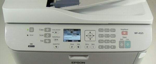 Epson Workforce Pro WP-4525DNF - عناصر التحكم