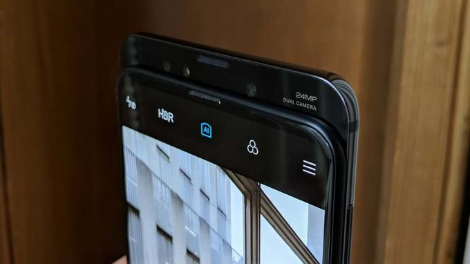 Xiaomi Mi Mix 3 pop-up kaamera lähivõte Onyx Black