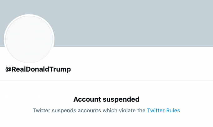 Interdiction de Twitter de Trump