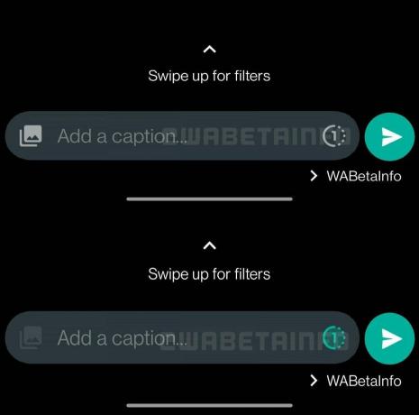 „WhatsApp View Once“ mygtukas „Android“