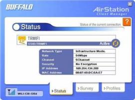 Balík bezdrôtového smerovača Buffalo AirStation G54