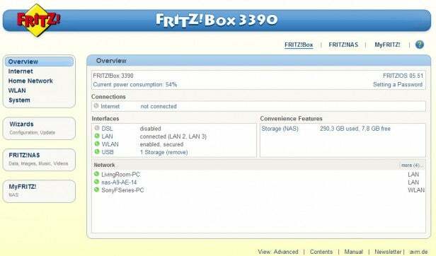 फ्रिट्ज़! बॉक्स 3390 यूआई