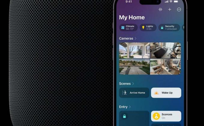 Aplikasi rumah pintar Apple HomePod