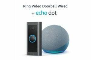 Få Ring Video Doorbell Wired og Echo Dot (4. generasjon) for £35,99