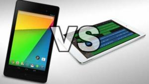 IPad mini 2 Retina -näyttö vs Google Nexus 7 2