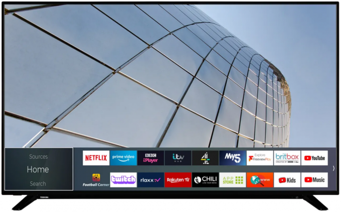 Смарт-телевизор Toshiba 65UL2163DBC с диагональю 65 дюймов и разрешением 4K Ultra HD