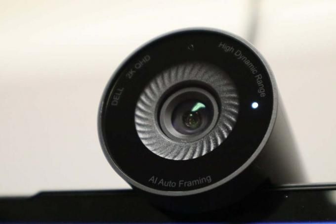 Ο φακός κάμερας της κάμερας Web Dell Pro