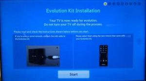 Samsung SEK-1000 TV Evolution Kit - instalace a kontrola výkonu