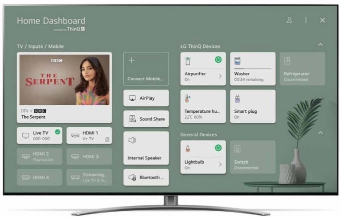 LG 75QNED99 vám pomůže sledovat všechny vaše připojené zdroje prostřednictvím praktické nabídky Home Dashboard.