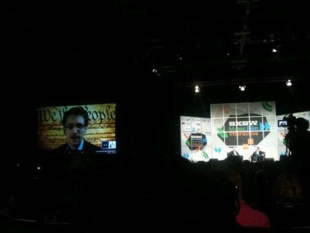 Edward Snowden SXSW-l 2014
