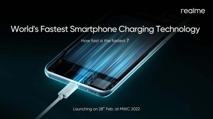 Realme na veletrhu MWC odhalí „nejrychlejší technologii nabíjení smartphonů na světě“.