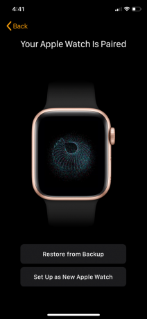 استعادة Apple Watch من النسخة الاحتياطية 1