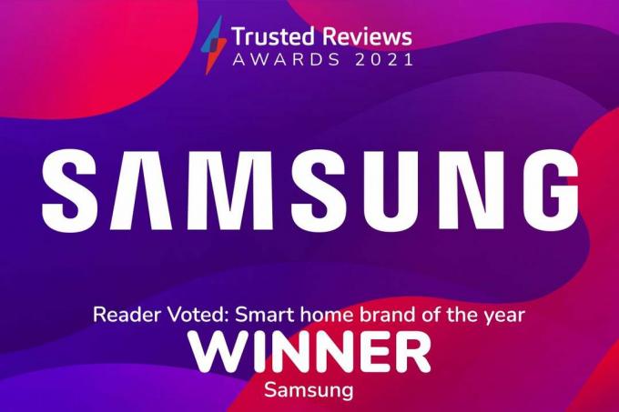 Награда Trusted Reviews Awards 2021: Samsung - бренд года в области умного дома