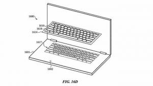 MacBook érintőképernyős felülettel, billentyűzet helyett az Apple szabadalmában