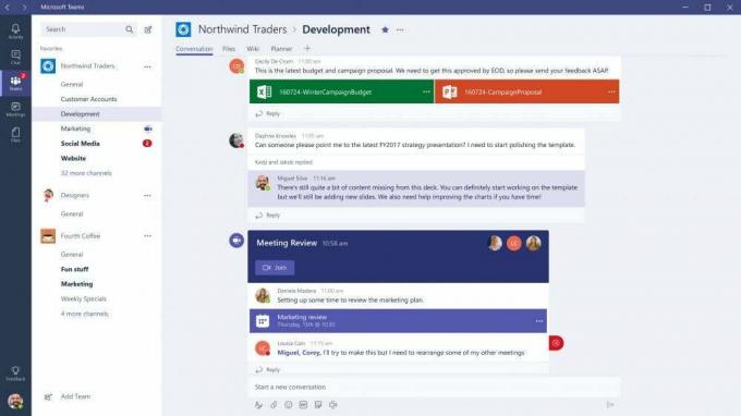 Chat funkcie v Microsoft Teams