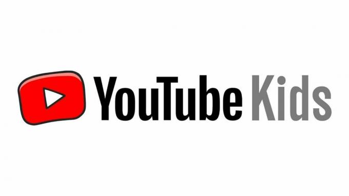 YouTube Kidsi logo valge taust