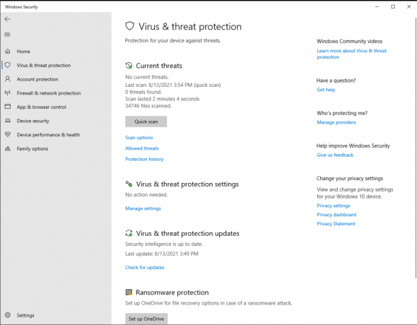 Antivirus de Microsoft Defender
