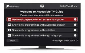 Dostopni TV-vodnik Freeview Play je zdaj na voljo v podprtih napravah