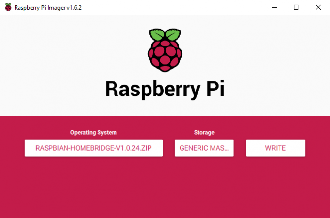 Software di imaging Raspberry Pi