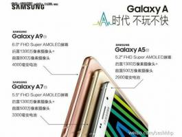 Samsung Galaxy A9 noplūst ar milzīgu ekrānu un akumulatoru