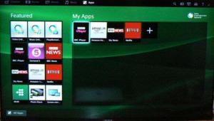 Sony Smart TV 2014 - Ana ekran devamı gözden geçirmek