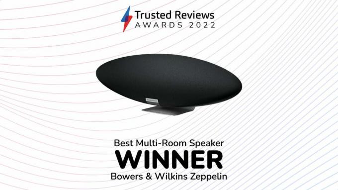 Parhaan monihuonekaiuttimen voittaja: Bowers & Wilkins Zeppelin